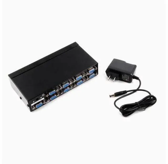 Main image of Hd FJGEAR2508A splitter 1 in 8 out VGA splitter 1 drag 8 splitter and 12V 5A adapter interface 5.5*2.5mm