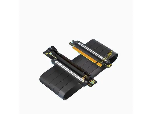 Alt view image 2 of 2 - PCI-E 4.0 16X Extension cable 16X PCIE 4.0 extension cable Stable at full speed 25CM 90 degree