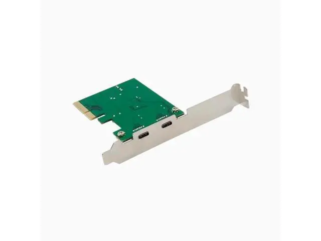 Alt view image 2 of 5 - PCIE to USB 3.1 Type-C Conversion card 2-Port expansion card Desktop ASM1142 No power supply