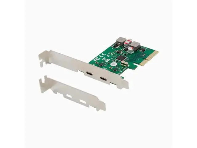 Alt view image 5 of 5 - PCIE to USB 3.1 Type-C Conversion card 2-Port expansion card Desktop ASM1142 No power supply