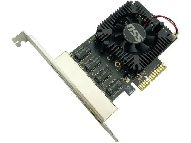 Alt view image 3 of 7 - Network Card RTL8245F Gigabit Ethernet PCI Express PCIE Network card 2.5Gbps LAN Adapter 4 Port RJ45 Network Card for Desktop PC