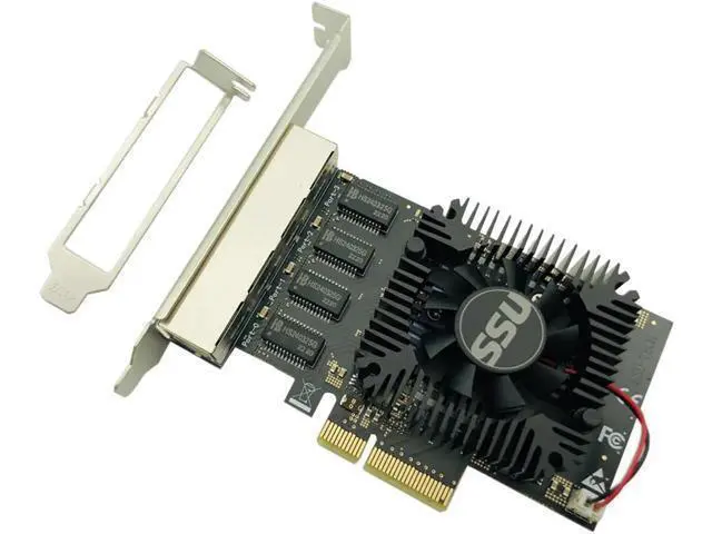 Alt view image 4 of 7 - Network Card RTL8245F Gigabit Ethernet PCI Express PCIE Network card 2.5Gbps LAN Adapter 4 Port RJ45 Network Card for Desktop PC