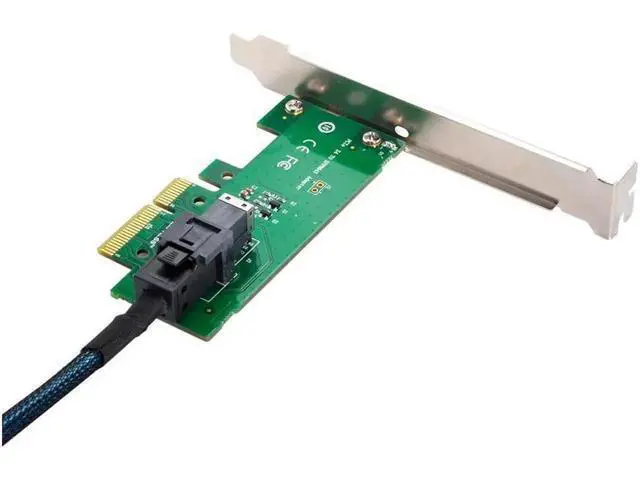 Alt view image 4 of 5 - Aomoproing PCI-E 3.0 4.0 x4 to 36Pin SFF-8643 Card Adapter With SFF-8643 to U.2 U2 SFF-8639 NVME PCIe SSD Cable for Mainboard SSD