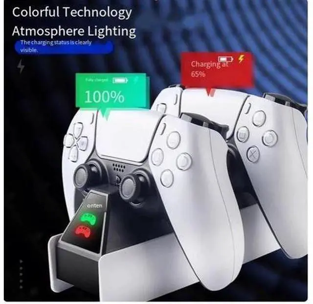 Main image of PS5 controller dock Charger is compatible with the SONY ps5 game console charging dock smart dual dock