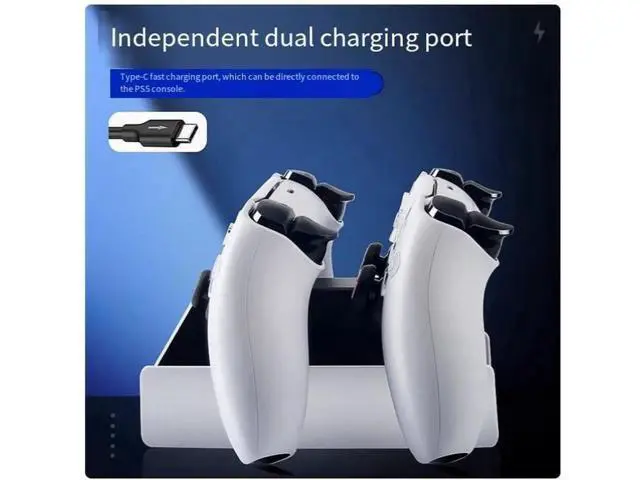 Alt view image 4 of 5 - PS5 controller dock Charger is compatible with the SONY ps5 game console charging dock smart dual dock