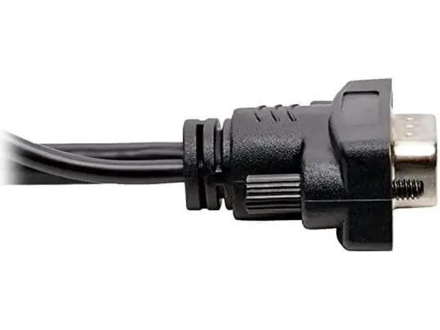 Alt view image 4 of 6 - AOMOPROING HDMI to VGA + Audio Adapter Converter Cable Active Low Profile HD15 + 35mm MM 1080p 60Hz 15ft 15 P566015VGAA