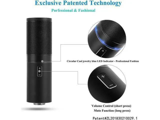 Alt view image 7 of 7 - Professional Studio Broadcasting & Recording Microphone Set PC Microphone Kit with Shock Mount USB Cable for PC Studio Recording Podcasting Youtube Karaoke Be the first to review this product...