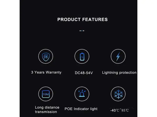 Alt view image 3 of 6 - Industrial switch 10/100Mbps 5 port ethernet industrial POE Switch support 48-54V power supply