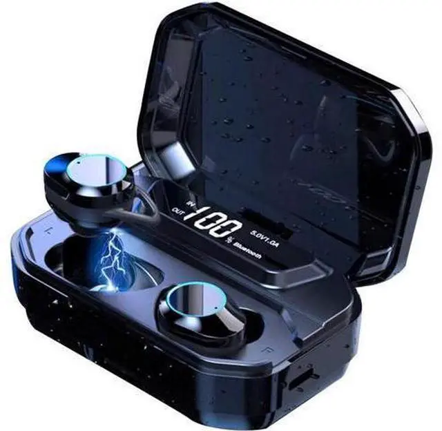Main image of Earbuds Bluetooth wireless True Wireless Bluetooth 5.0 Earphones with Intelligent LED Display Touch Screen One Key Control Auto Pairing Headphones IPX68 Waterproof 3500mA 110H Play Time Case