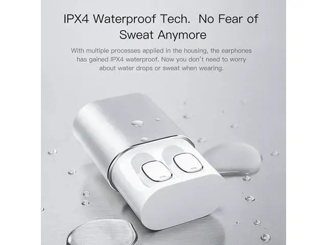 Alt view image 6 of 7 - QCY T1 Pro Touch Control Bluetooth Earphones TWS Mini Wireless Headset Music Earbuds with Microphone Handsfree Calls Noise Cancellin 750mAh charging box