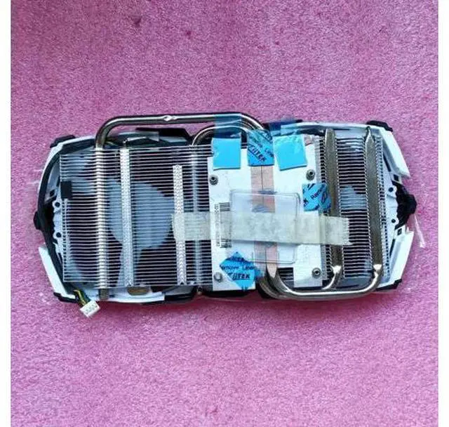 Main image of FOR Radiator Cooler for RX580 RX570 Graphics Card Cooler Two Heat Pipes Pitch 53X53MM Compatible RX480 RX470