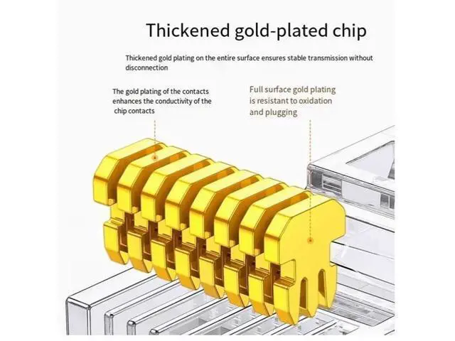 Alt view image 2 of 4 - Super Category 5 Gigabit 50U gold-plated network cable crystal head shielded network cable plug Home network cable network pair connector RJ45 100PACK