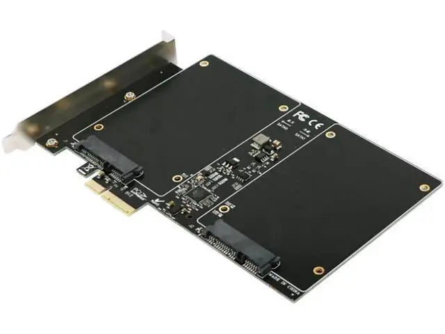 Alt view image 3 of 5 - PCIE PCI-E To 2.5 inch SATA3.0 RAID controller card SSD HDD 88SE9230 chipset 2 port Sata 3.0 to pcie raid card 6gbps Gen 3