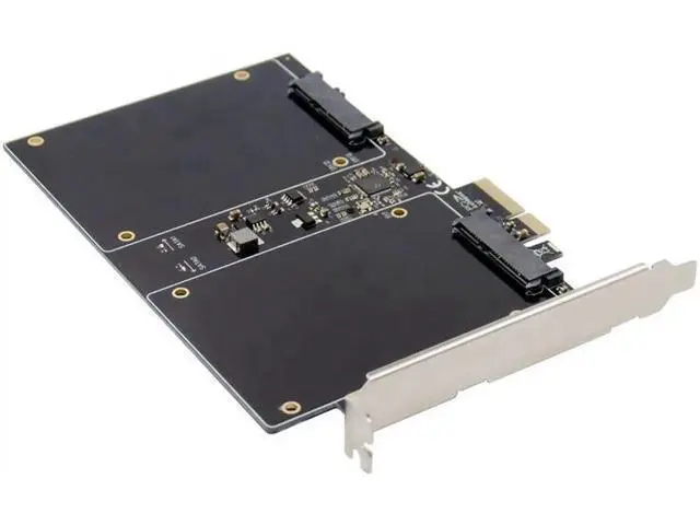 Alt view image 4 of 5 - PCIE PCI-E To 2.5 inch SATA3.0 RAID controller card SSD HDD 88SE9230 chipset 2 port Sata 3.0 to pcie raid card 6gbps Gen 3