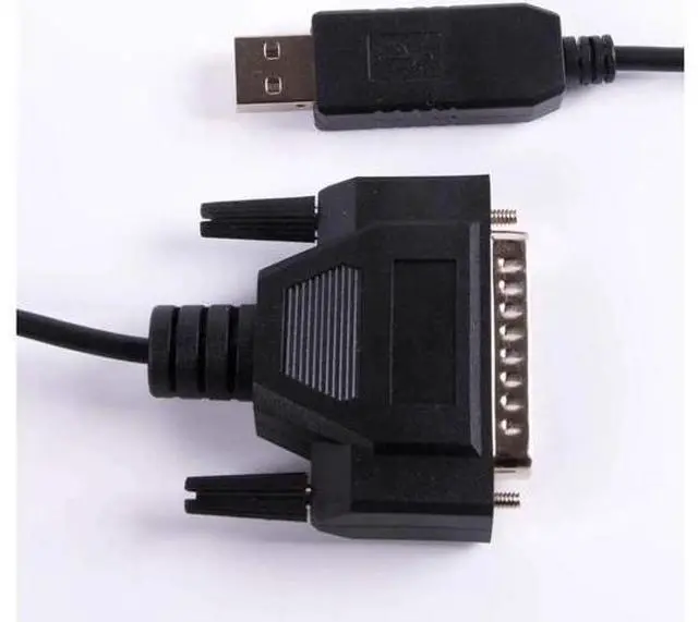 Alt view image 3 of 6 - Aomoproing USB RS232 to DB25 Cable for Fanuc CNC Control Data Transfering Serial Cable Compatible C-232R US-232R