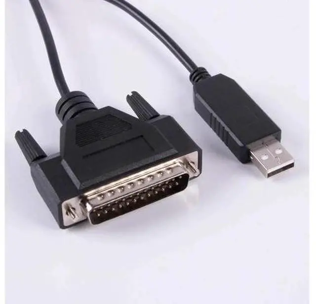 Alt view image 4 of 6 - Aomoproing USB RS232 to DB25 Cable for Fanuc CNC Control Data Transfering Serial Cable Compatible C-232R US-232R