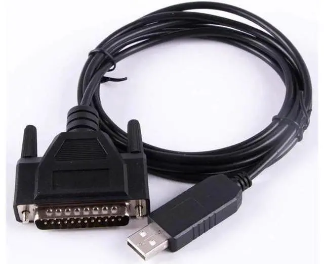 Alt view image 5 of 6 - Aomoproing USB RS232 to DB25 Cable for Fanuc CNC Control Data Transfering Serial Cable Compatible C-232R US-232R