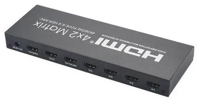 Main image of 4K60Hz KVM HDMI2.0 Matrix Ultra-clear 4-in-2-out HDMI switcher distributor