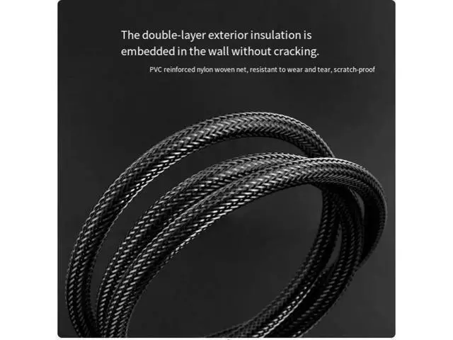 Alt view image 7 of 7 - HDMI2.0 4K60HZ high-definition computer monitor TV connection cable Braided mesh extension desktop computer notebook 10m