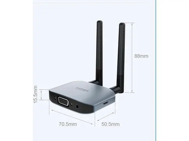 Alt view image 7 of 7 - 4K HD VGA HDMI-compatible Adapter TV Stick Wireless WiFi Display Dongle Screen Mirroring Video Audio Converter