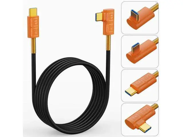 Alt view image 2 of 2 - Bend TypeC soft silicone material USB4 line compatible with Lightning 40G fast charge 8K projection line PD240w 0.5m