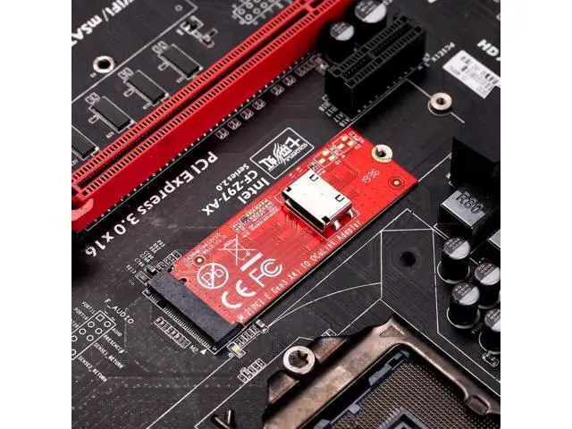 Alt view image 2 of 7 - M.2 M-key PCI-E 3.0 to Oculink SFF-8612 host Adapter for PCIe NVMe SSD