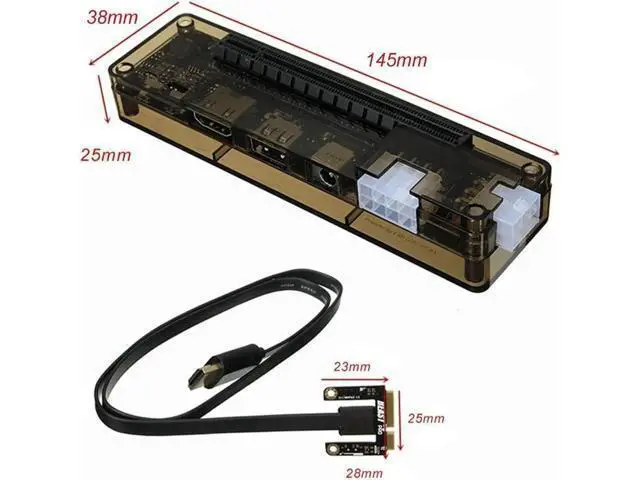 Alt view image 5 of 6 - Aomoproing Graphics Card Video Card Laptop External Independent Graphics Dock Mini PCI-E Version for V8.0 EXP GDC Beast