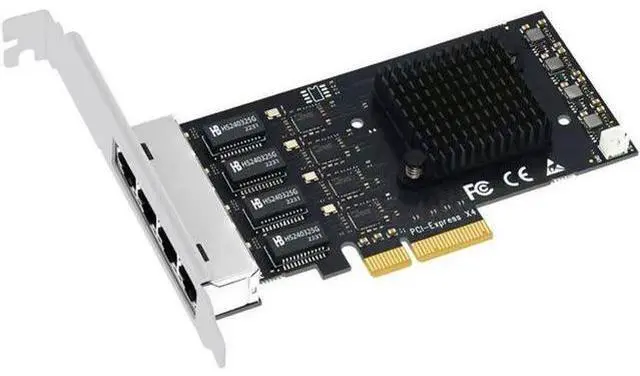 Main image of PCI Express Network Card Adapter 4 Port 2500Mbps Gigabit 10/100/1000Mbps RTL8125B RJ45 Wired Computer PCIE PCI-E 2.5G LAN Dongle