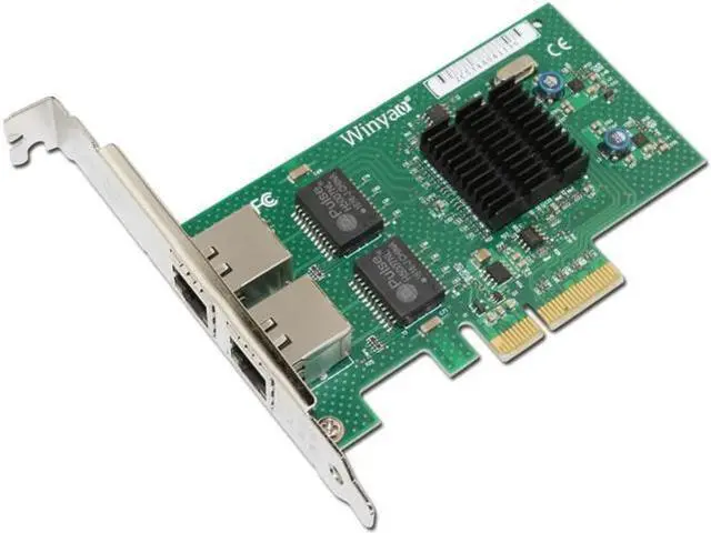 Main image of WY576T PCIe X4 Dual Port Server Adapter Copper RJ45 Gigabit 1000Mbps Ethernet Network Card For 82576 E1G42ET