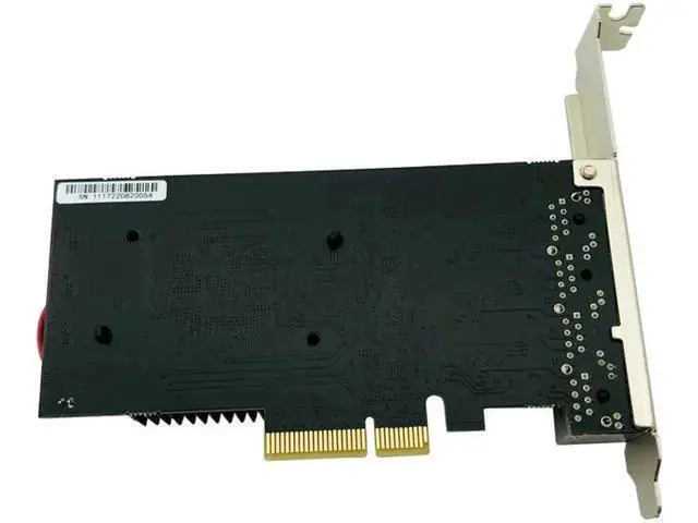 Alt view image 6 of 6 - 2.5Gb Ethernet PCIE 4 Port Network Card Adapter 2.5Gbps PCI Express X4 RTL8125B Chip RJ45 2500Mbps LAN Card with Cooling Fan