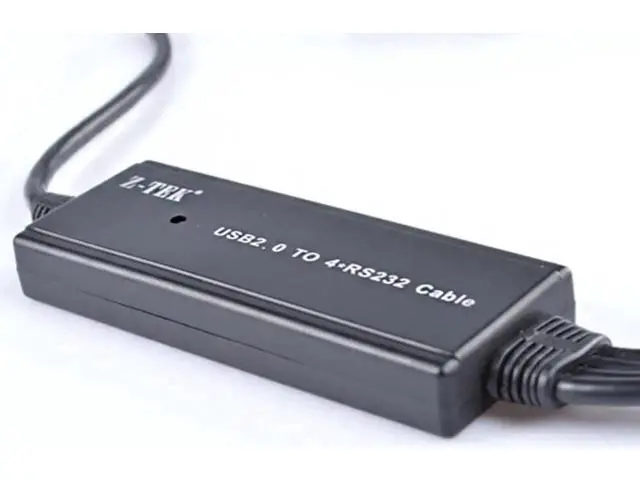 Alt view image 2 of 3 - FTDI CHIP 4 Port USB to Serial RS232 DB9 Adapter Cable