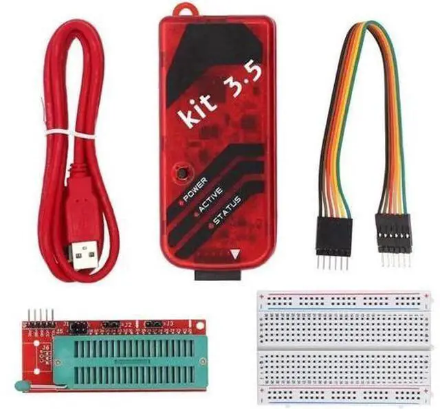 Main image of Aomoproing PIC Programming Kit PICKIT3/3.5 Compatible PIC Microcontroller Programmer and in-Ciruit Debugger for Almost PIC MCU with ICSP Interface,Support MPLAB IDE (PICKIT3.5 Kit)