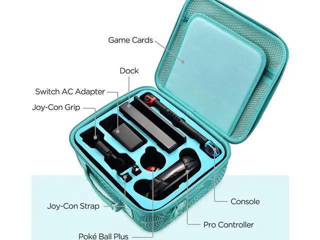 Alt view image 6 of 7 - Nintendo Switch Travel Case, Protective Case with Shoulder Strap Compatible with Nintendo Switch System