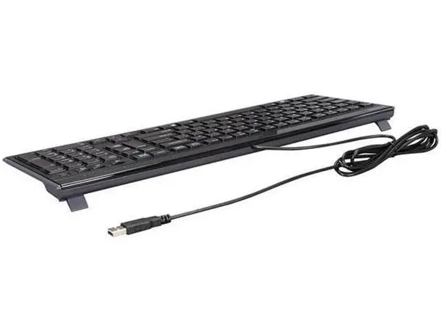 Alt view image 3 of 4 - Ken-sing-ton K72357US Slim Type USB Keyboard Compatible with PC or Mac (Black)