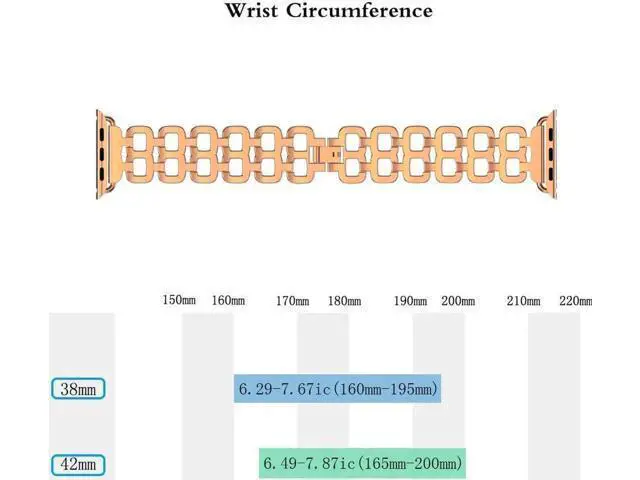 Alt view image 6 of 6 - Compatible Apple Watch Band 40mm / 38mm - 44mm / 42mm for Men Women Replacement Stainless Steel Link Band Replacement for Apple Watch Series 4 3 2 1