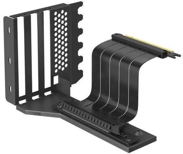 Main image of Aomoproing 2-Slot GPU Support Bracket with 200mm PCIe 4.0 Riser Cable for GPU Vertical Mount, Compatible with RTX 40/30 Series and Radeon RX7000/RX6000 Series, PC Cases with Open PCI 7/8-slot Design