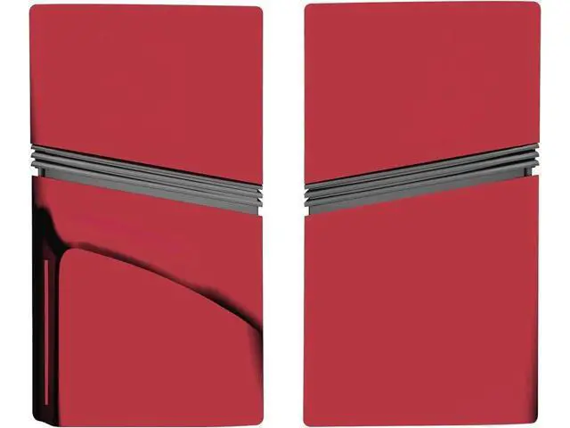Alt view image 7 of 7 - FacePlates for PS5 Pro Disc Edition Cover Plate for PS5 Pro Premium ABS Replacement Plates Anti-Scratch Dustproof Protective Shell Case for PlayStation 5 Pro Disc Version Red