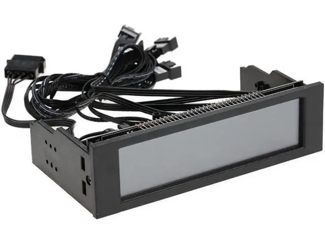 Alt view image 6 of 6 - Aomoproing 5.25" 5 Channel Touchscreen Fan Controller Temperature Monitor Automatic Speed Control Cooler LCD Front Panel