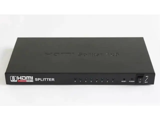 Alt view image 4 of 4 - HDMI HD distributor one into eight out of 1 minute 8 4K30HZ support ultra high-definition video 1080P one minute eight display
