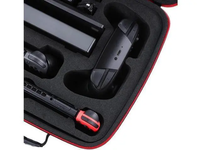 Alt view image 5 of 7 - Deluxe Carry Case for Nintendo Switch Werleo Hard Travel Case Fit Nintendo Switch System and Pro Controller