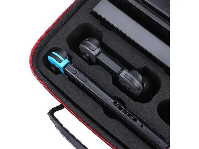 Alt view image 6 of 7 - Werleo Deluxe Carry Case for Nintendo Switch Werleo Hard Travel Case Fit Nintendo Switch System and Pro Controller