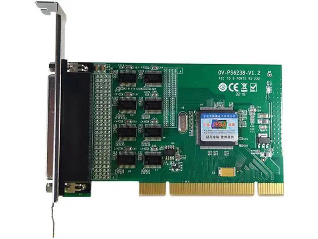 Alt view image 2 of 7 - 8 Ports PCI RS232 COM DB9 Printer Expansion Card Multi Serial Controller Win8 win10