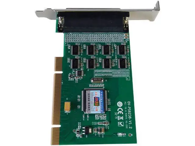 Alt view image 4 of 7 - 8 Ports PCI RS232 COM DB9 Printer Expansion Card Multi Serial Controller Win8 win10