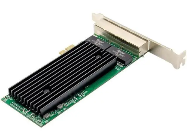 Alt view image 3 of 6 - PCI-E 10/100/1000M Lan 4-Port RJ45 Gigabit Ethernet PCI-Express X14 Server Adapter Network Card Intel I82576EB T4 Chipset