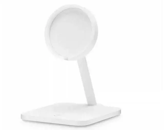 Main image of twelve South magnetic dock for MagSafe wireless charger adjustable mobile phone fitted with metal desktop stand