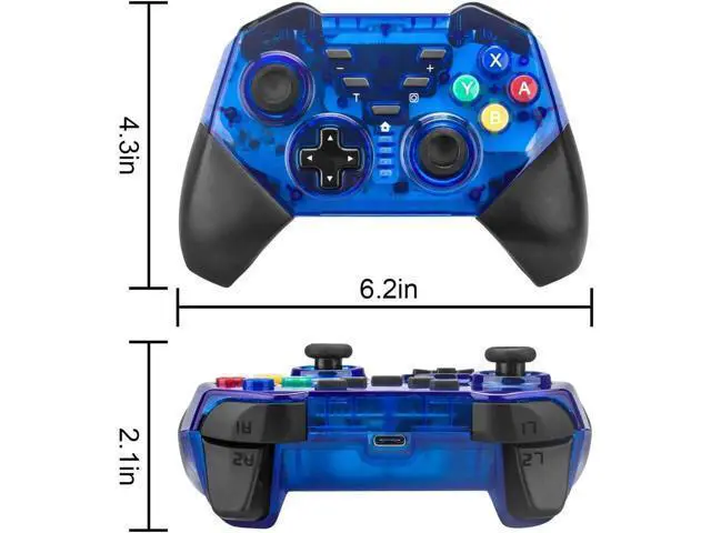 Alt view image 3 of 7 - Werleo Pro Controller for Nintendo Switch Bluetooth Gamepad Joypad Remote Compatible with Nintendo Switch Console