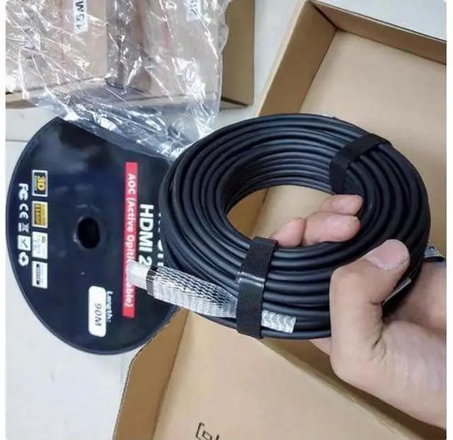 Main image of Fiber hdmi HD cable 2.0 version 4K 60hz engineering grade imported chip decoration tube TV 5M