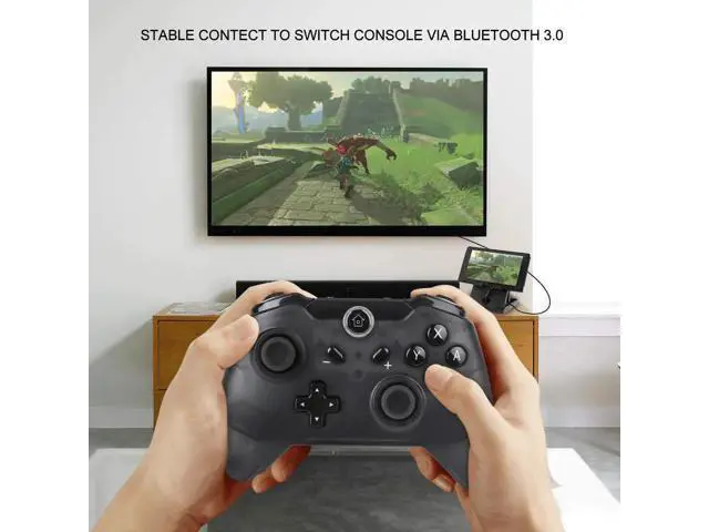 Alt view image 3 of 7 - Werleo Switch Pro Controller Wireless Controller Compatible with Nintendo Switch Supports Gyro Axis Function & Dual Shock