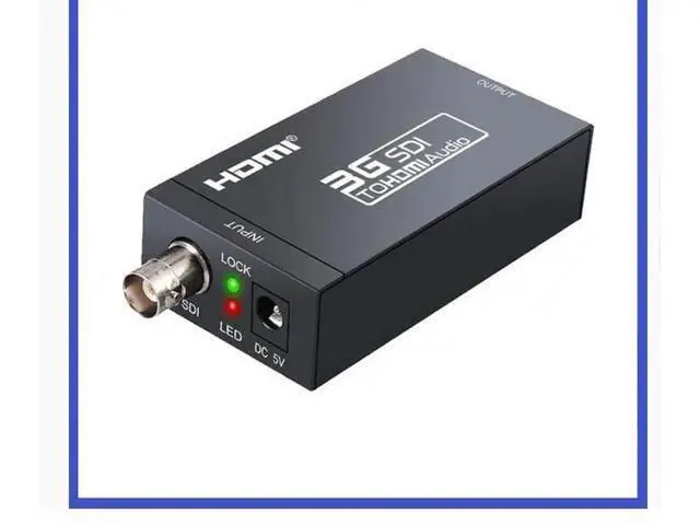Alt view image 3 of 4 - The SDI to HDMI converter supports high-definition signal input. The SDI converter and HDMI converter have a wide voltage range