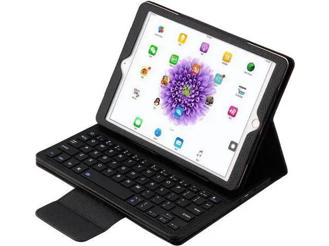Alt view image 7 of 7 - Keyboard Case for iPad Pro 12.9 inch 2015 2017 with Detachable Wireless Keyboard, Ultra Slim PU Leather Folio Stand Cover for Old Version iPad Pro 12.9 Inch 2015 2017 Black